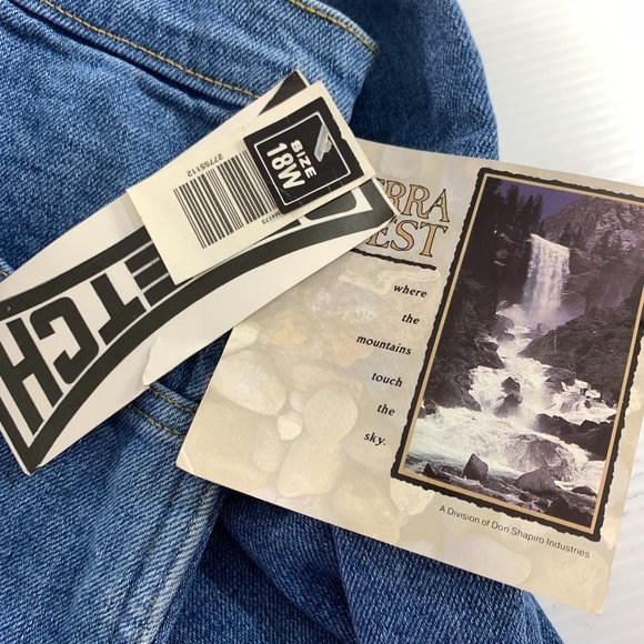 Sierra West Womens Blue Jeans Size 18W High Waisted Stretch Medium Wash Denim - Picture 5 of 7